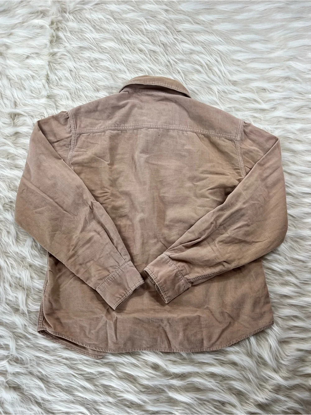 Wrangler Western Shirt Men's Large Tan Corduroy - Picture 4 of 5